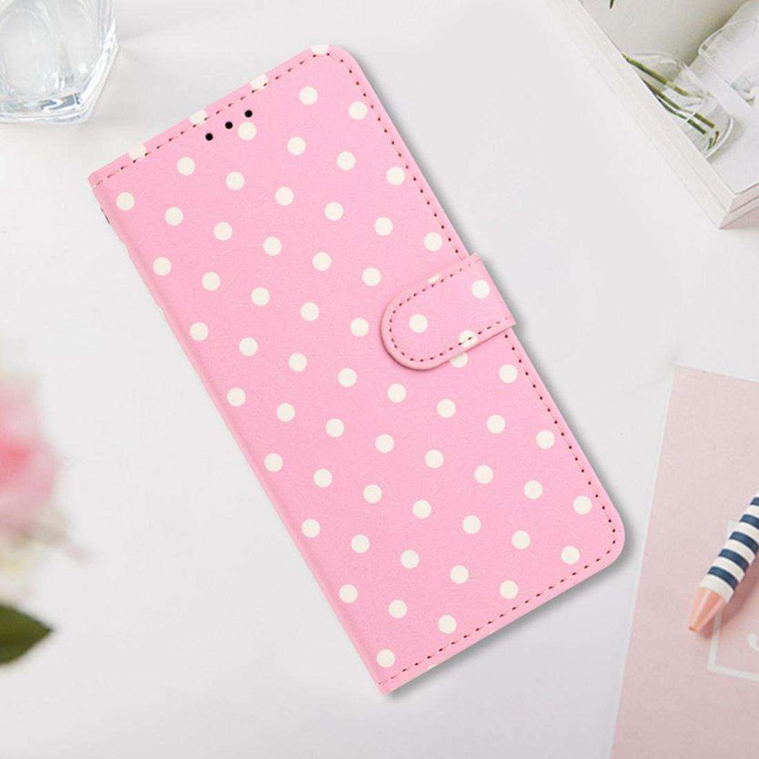For Xiaomi 15S Pro Small Dots Pattern Vegan Leather Phone Case(Pink)
