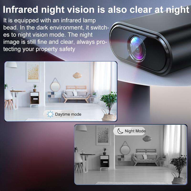 X7 HD Infrared Night Vision Mini Smart WiFi Camera Motion Detection Monitor(Black)