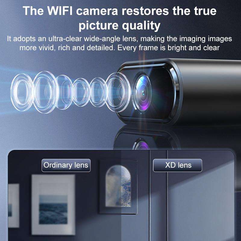 X7 HD Infrared Night Vision Mini Smart WiFi Camera Motion Detection Monitor(Black)