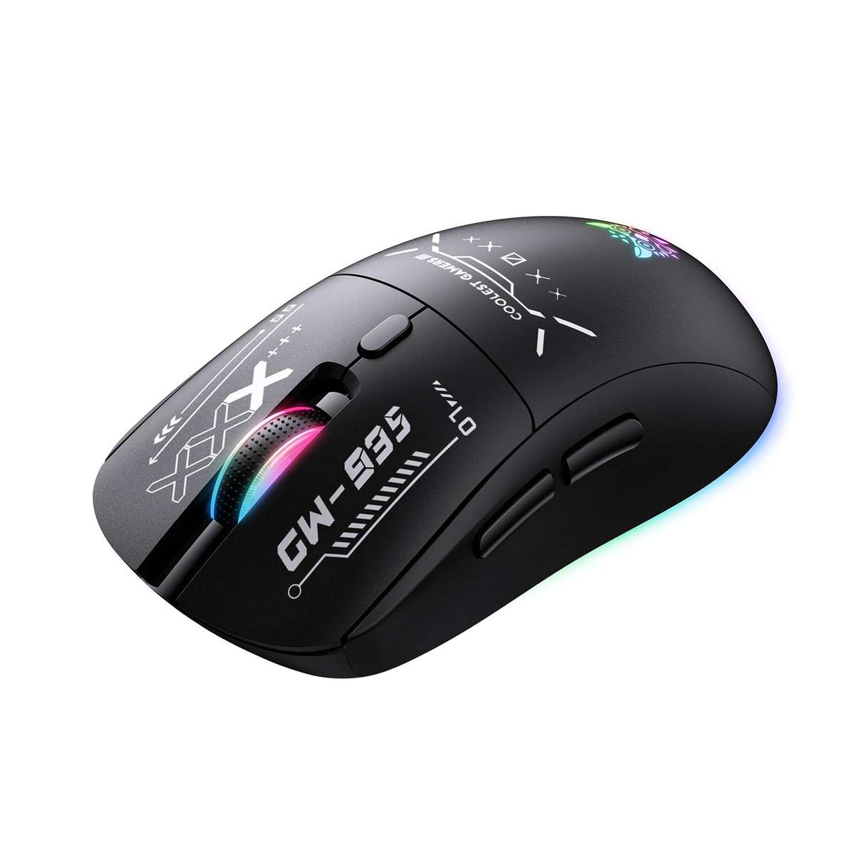ONIKUMA CW935 12800DPI 2.4GHz + BT + Wired Tri-mode RGB Wireless Mouse(Black)