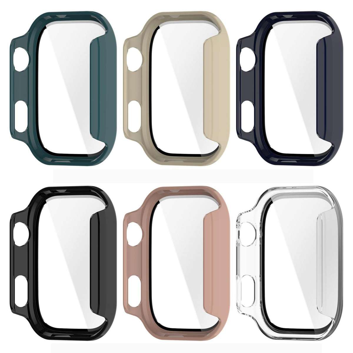 For Redmi Watch 6 xDfind Tempered Film Integrated PC Watch Protective Cover(Dark Blue)