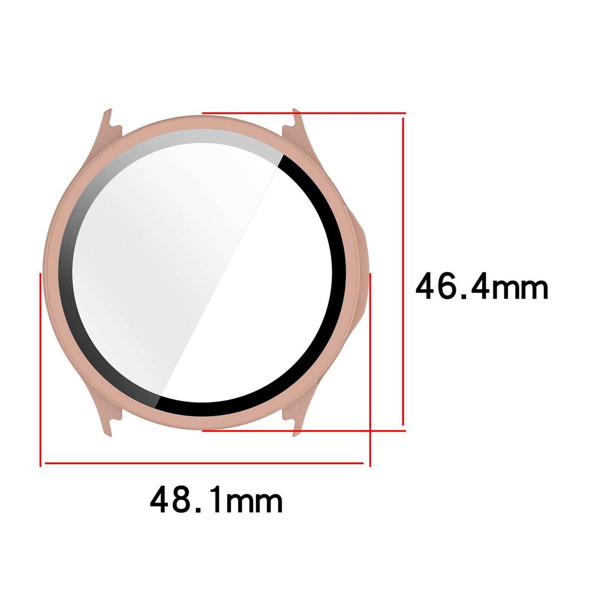 For OPPO Watch S xDfind Tempered Film Integrated PC Watch Protective Cover(Ivory White)