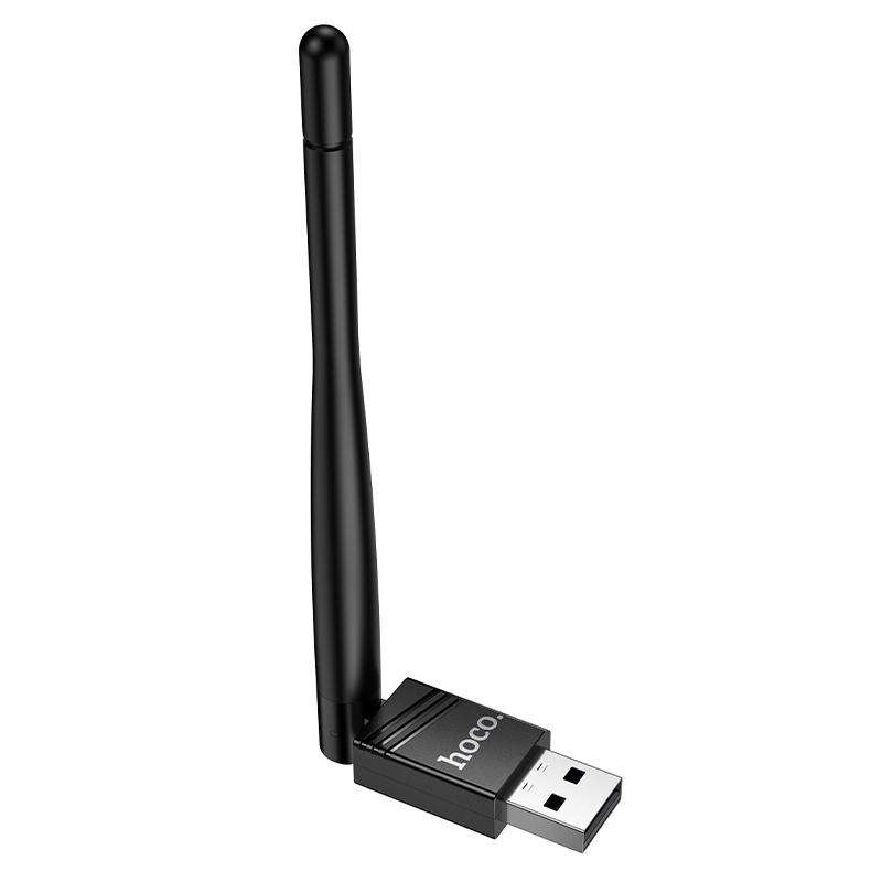 hoco HI37 150Mbps WiFi 4 USB External Antenna Wireless Network Card(Black)