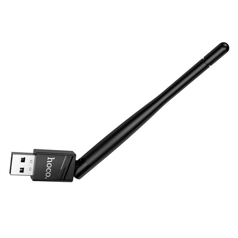 hoco HI37 150Mbps WiFi 4 USB External Antenna Wireless Network Card(Black)