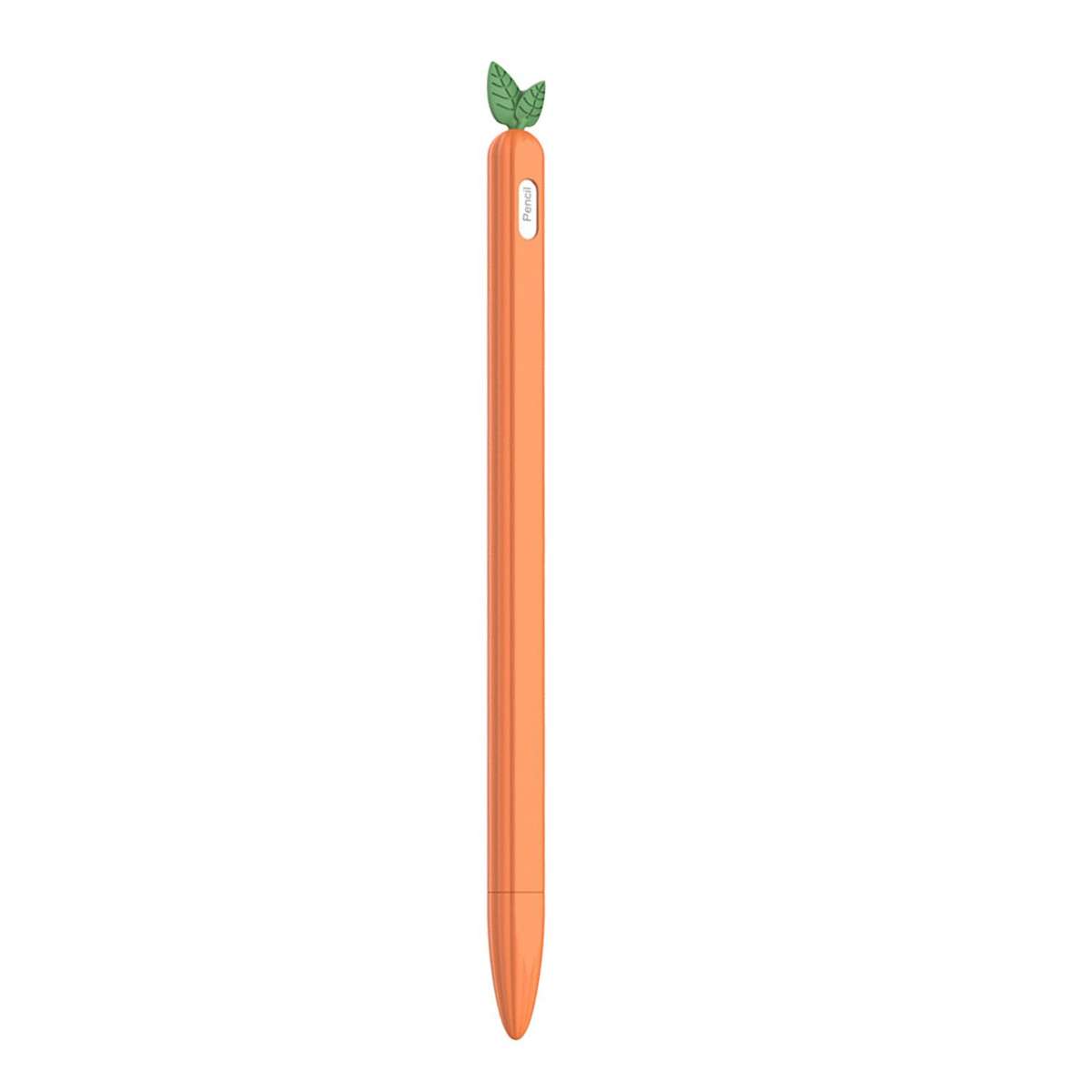 For Apple Pencil Pro / 2 XDcase Fruit & Veggie Anti-Slip Silicone Stylus Pen Sleeve(Carrot)