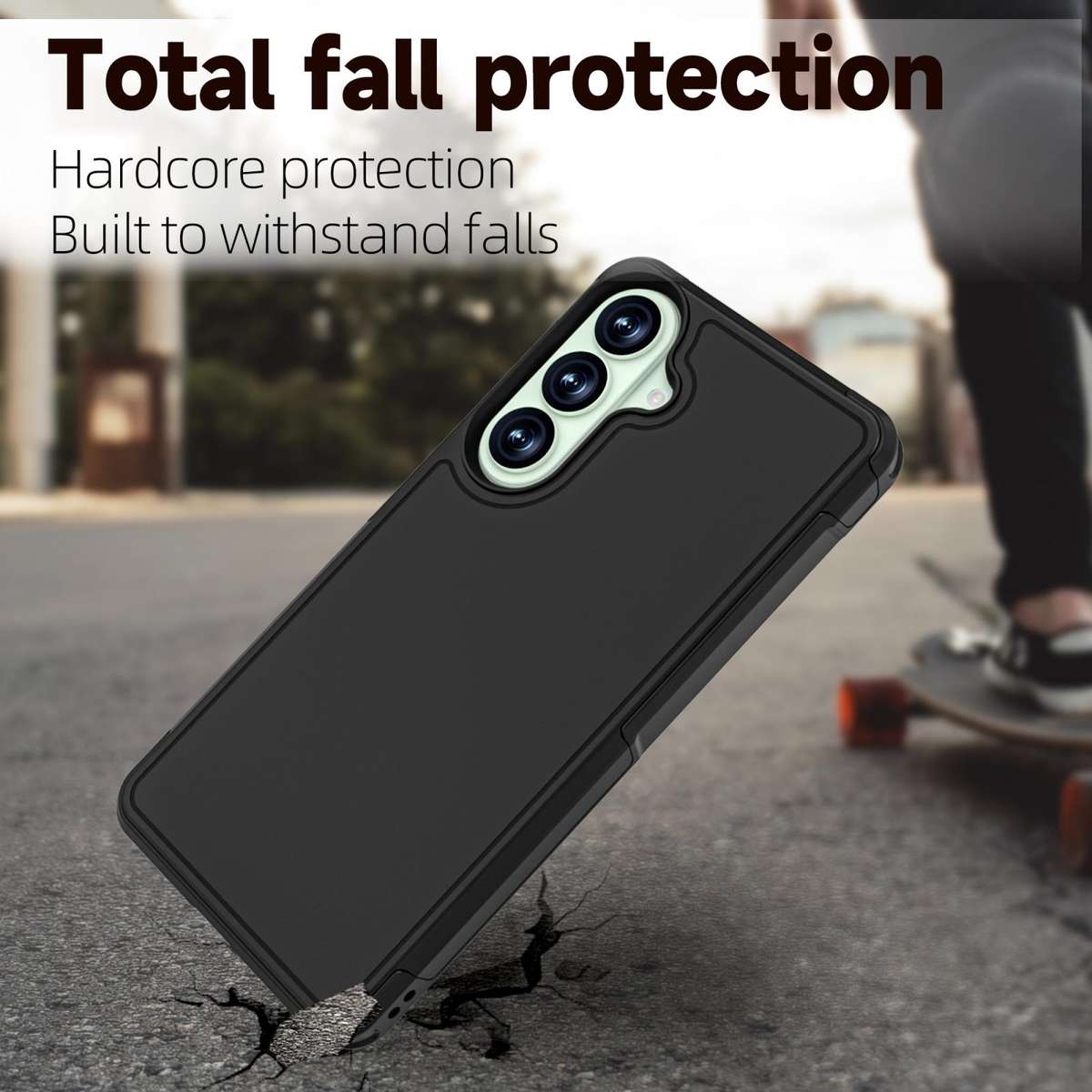 For Samsung Galaxy S26+ 5G RedPepper Armor PC Hybrid TPU Phone Case(Black)