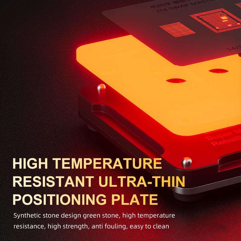 JTX SM Series Swap Board Chips BGA Reballing Stencil Platform Set for iPhone 8-16 Pro Max