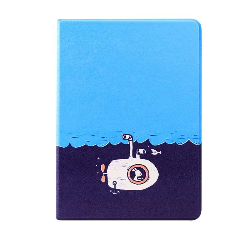 Horizontal Flip Leather Case with Holder & Sleep / Wake-up Function For i ... (Undersea Adventure)