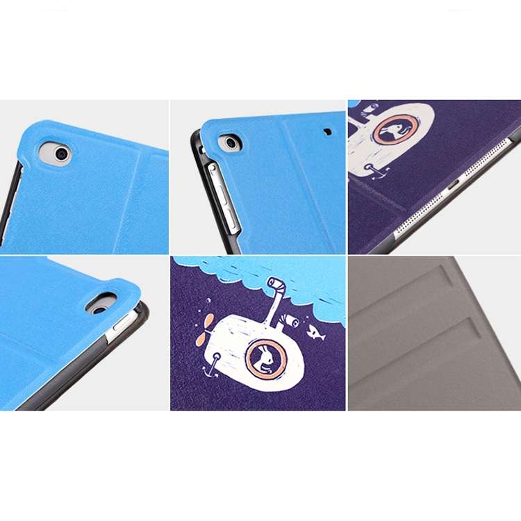 Horizontal Flip Leather Case with Holder & Sleep / Wake-up Function For i ... (Undersea Adventure)