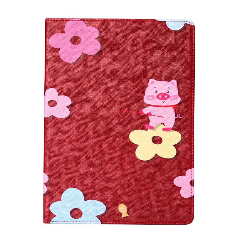 Horizontal Flip Leather Case with Holder & Sleep / Wake-up Function For iPad Pro ... (Flower Pig)