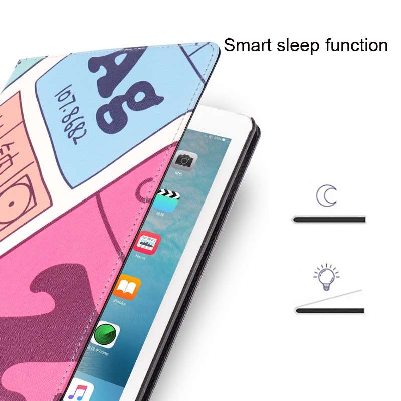 Horizontal Flip Leather Case with Holder & Sleep / Wake-up Function For iPad Pro ... (Flower Pig)