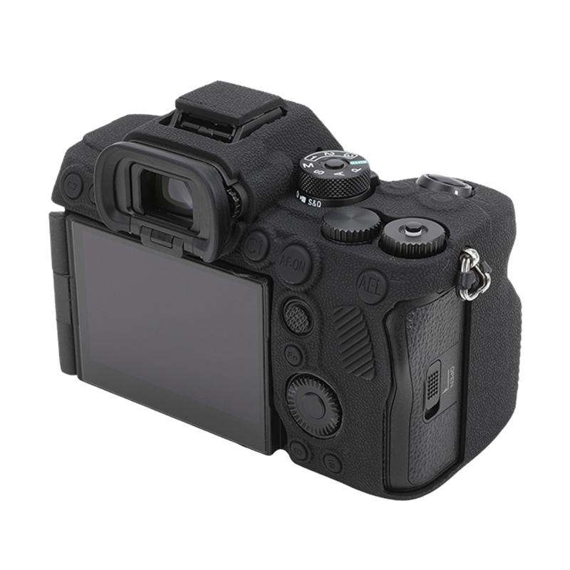 For Sony Alpha 7 V / ILCE-7M5 Litchi Texture Soft Silicone Protective Case(Black)