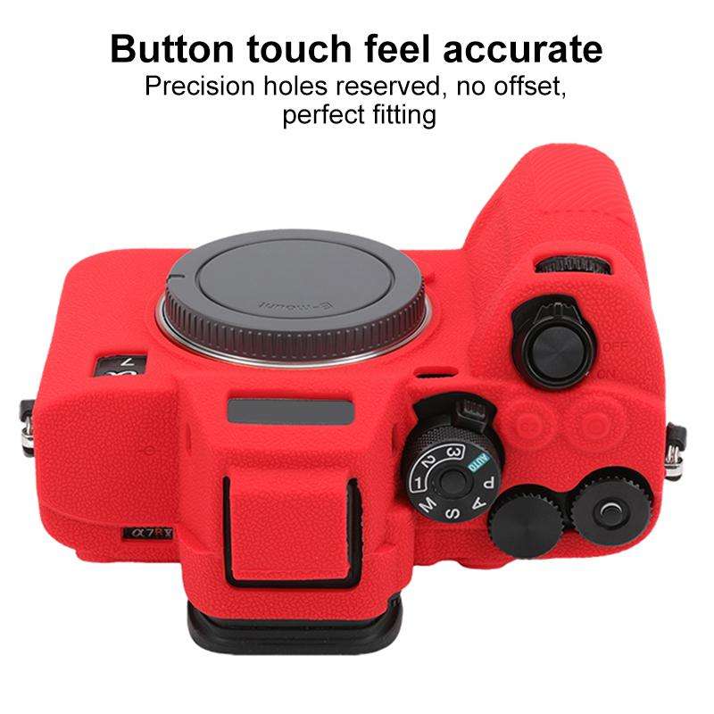 For Sony Alpha 7 V / ILCE-7M5 Litchi Texture Soft Silicone Protective Case(Red)