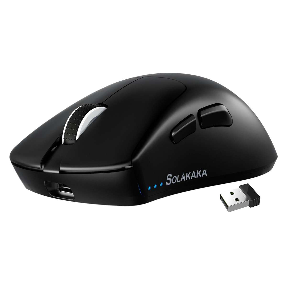 SOLAKAKA SM805 24000DPI 2.4GHz + BT + Wired Tri-mode Wireless Mouse(White)