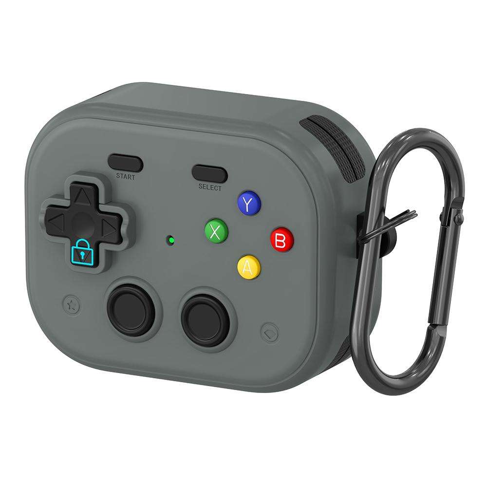 For Samsung Galaxy Buds3 / 3 Pro / 3 FE XDcase Retro Game Console Design Earbuds Protec ... (Grey)