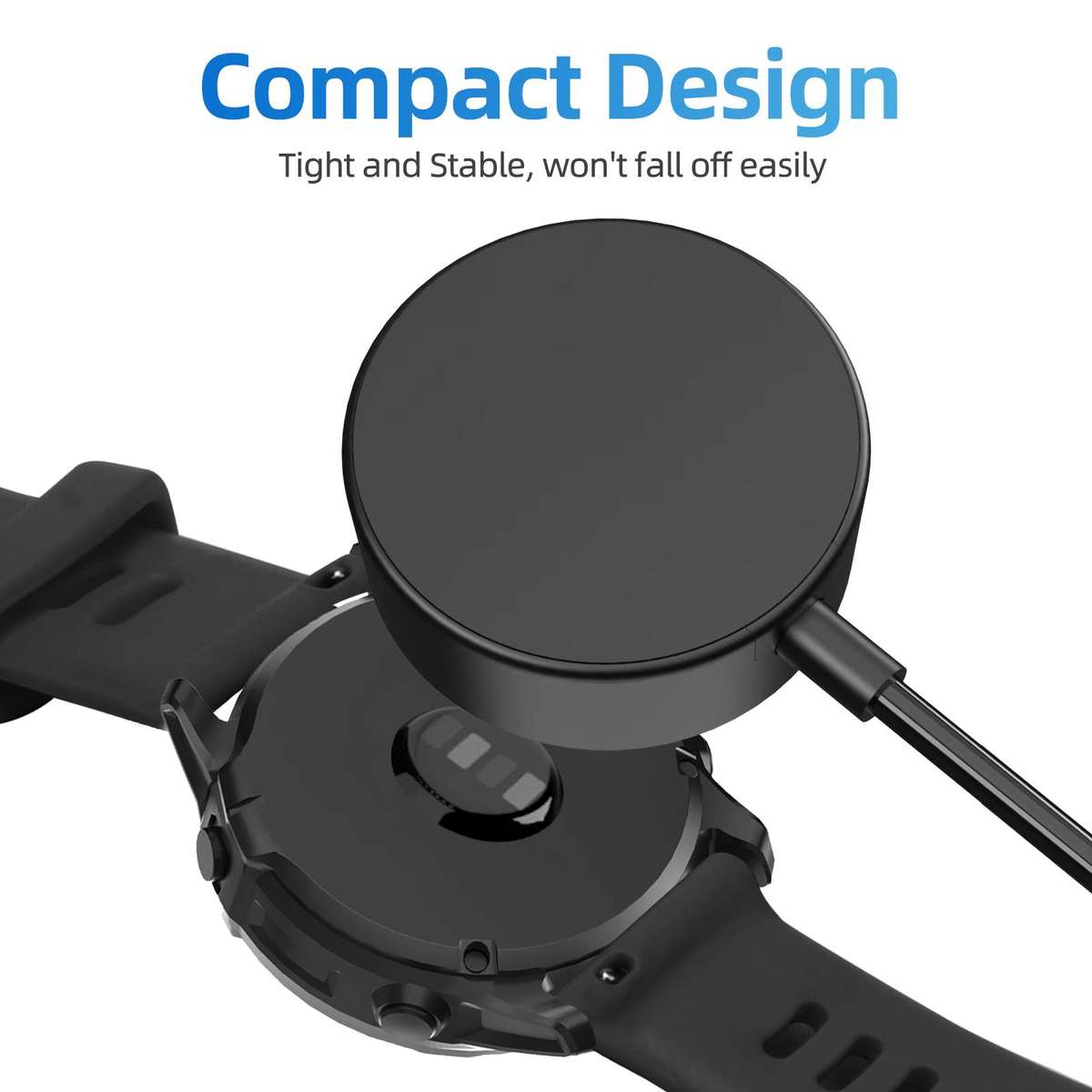 For Garmin Fenix 8 xDfind 2 in 1 USB to Type-C Integrated Watch Charging Base, Length: 1.2m(Black)
