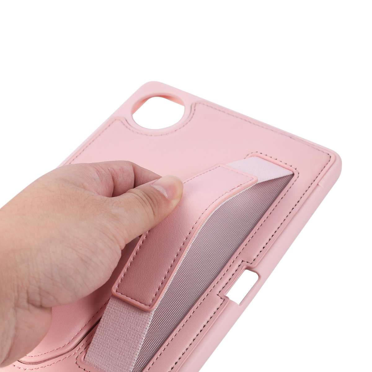 For Xiaomi Redmi Pad SE 4G Hand Grip Holder Tablet Case with Pen Slot(Black)