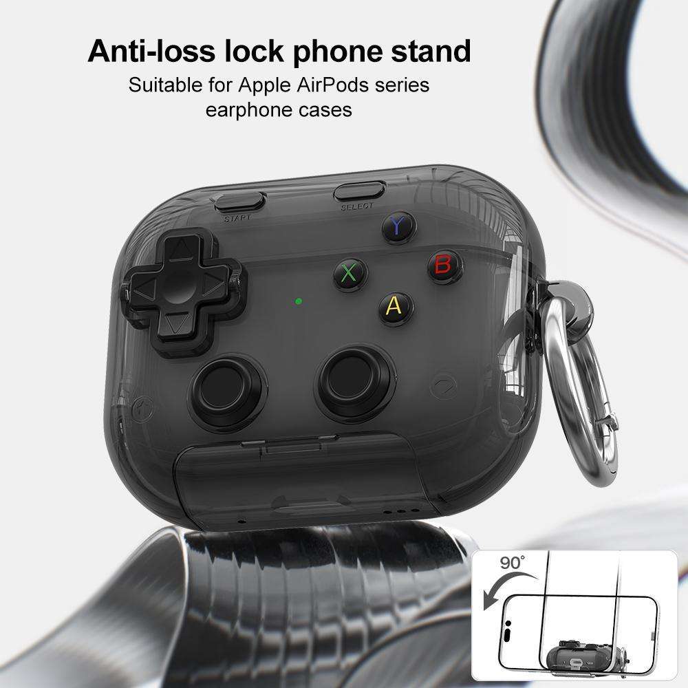 For AirPods Pro 3 XDcase Transparent Retro Game Console Design Earbuds Ca ... (Transparent Orange)