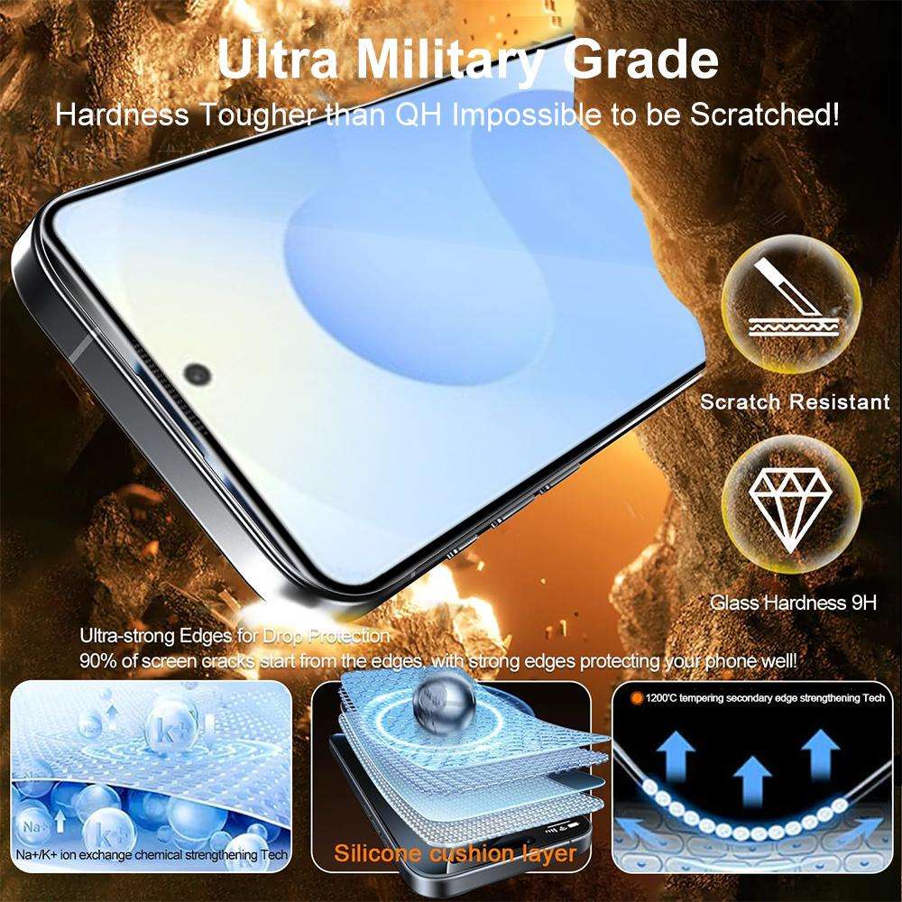 For Samsung Galaxy S25+ 5G XDcase 5pcs / Pack Silk Screen Printed HD Tempered Glass Film, Support