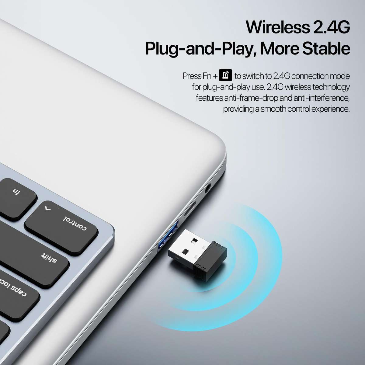 DUX DUCIS LK Pro Series Universal Dual-Mode Aluminum Alloy Wireless Keyboard With Touch Digital Pane