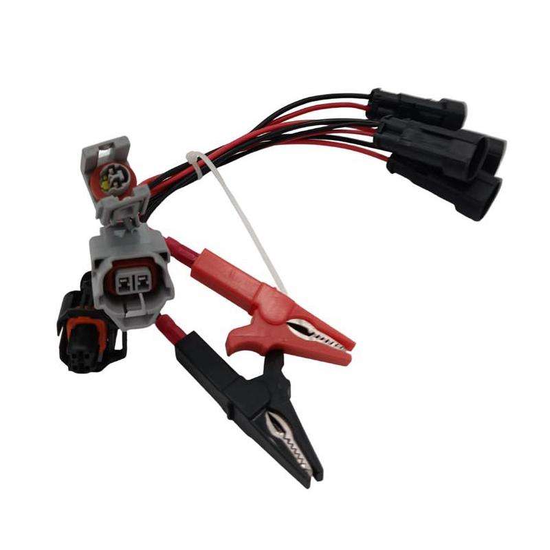 7pcs / Pack Common Rail Injector Tester Cable for Bosch Denso Delphi Siemens Nozzle Adapter Plug Cab