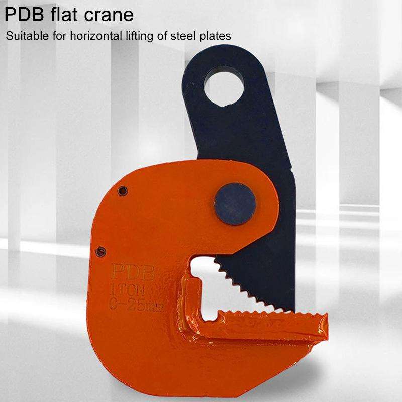 Steel Plate Hanging Clamp Heavy Duty Steel Clip Grip, Specification:PDB Flat Lifting Clamp 2T