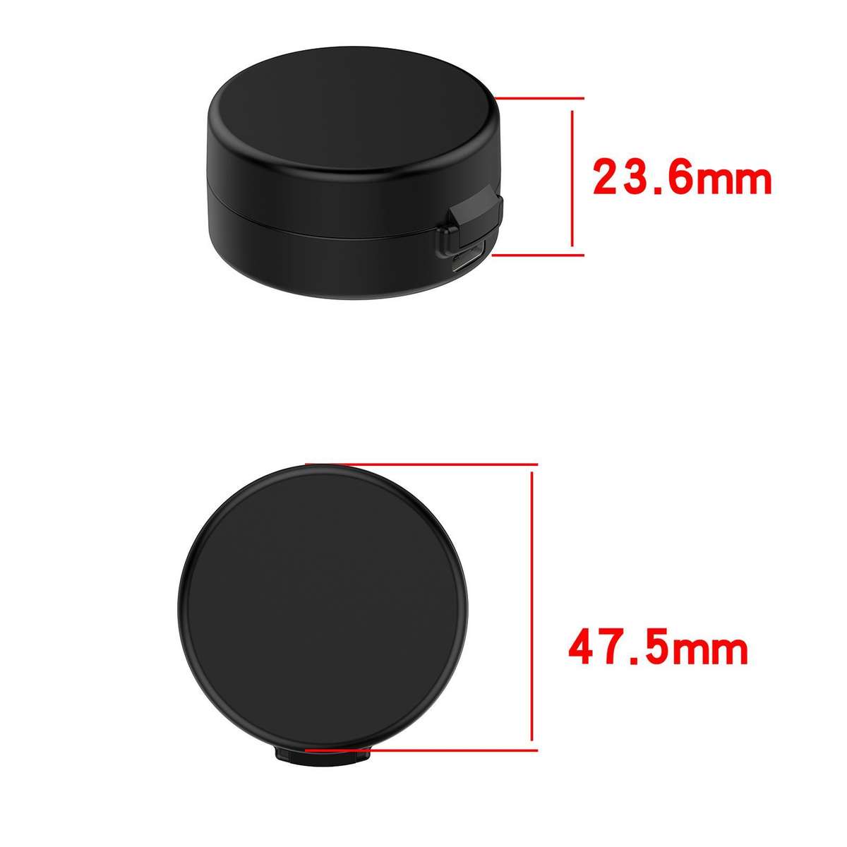 For OURA Ring Gen3 Ring Smart Ring Charging Box Cradle Dock, Model:Size 7(Black)