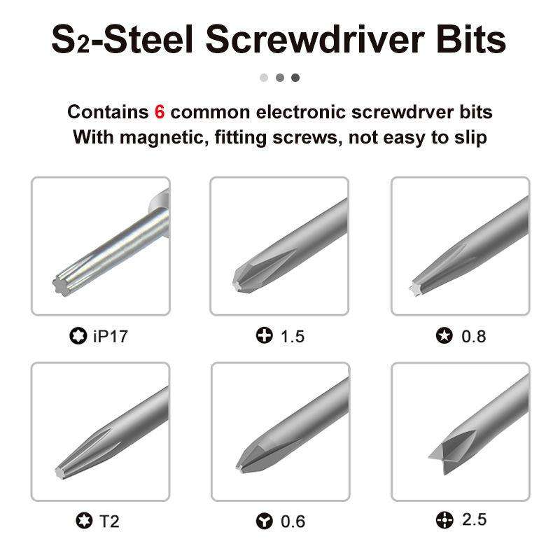 BEST BST-9907 7 in 1 Torque Screwdriver Set with S2 Screwdriver Bits