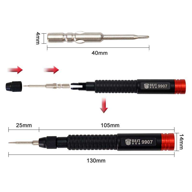 BEST BST-9907 7 in 1 Torque Screwdriver Set with S2 Screwdriver Bits