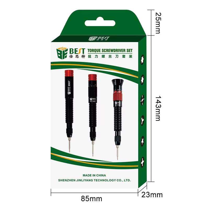BEST BST-9907 7 in 1 Torque Screwdriver Set with S2 Screwdriver Bits