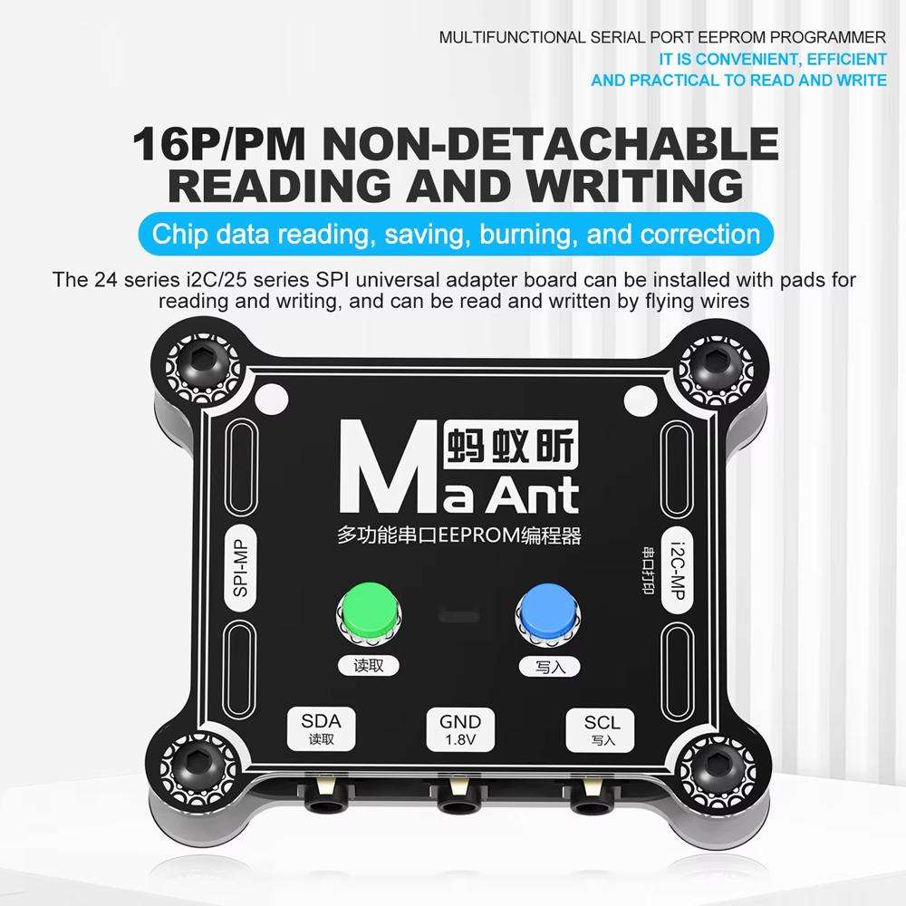 MaAnt E1 Multifunctional Serial Port EEPROM Programmer, Model:16 Pro/16 Pro Max IC Module