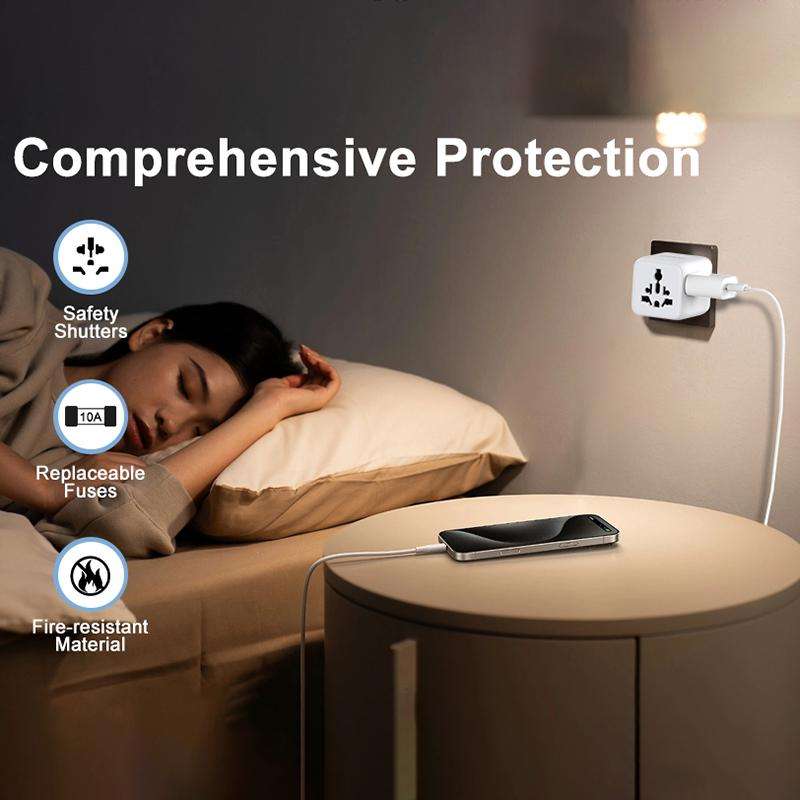 Onten CW81 Multi-Functional Universal Travel Charger Adapter(White)