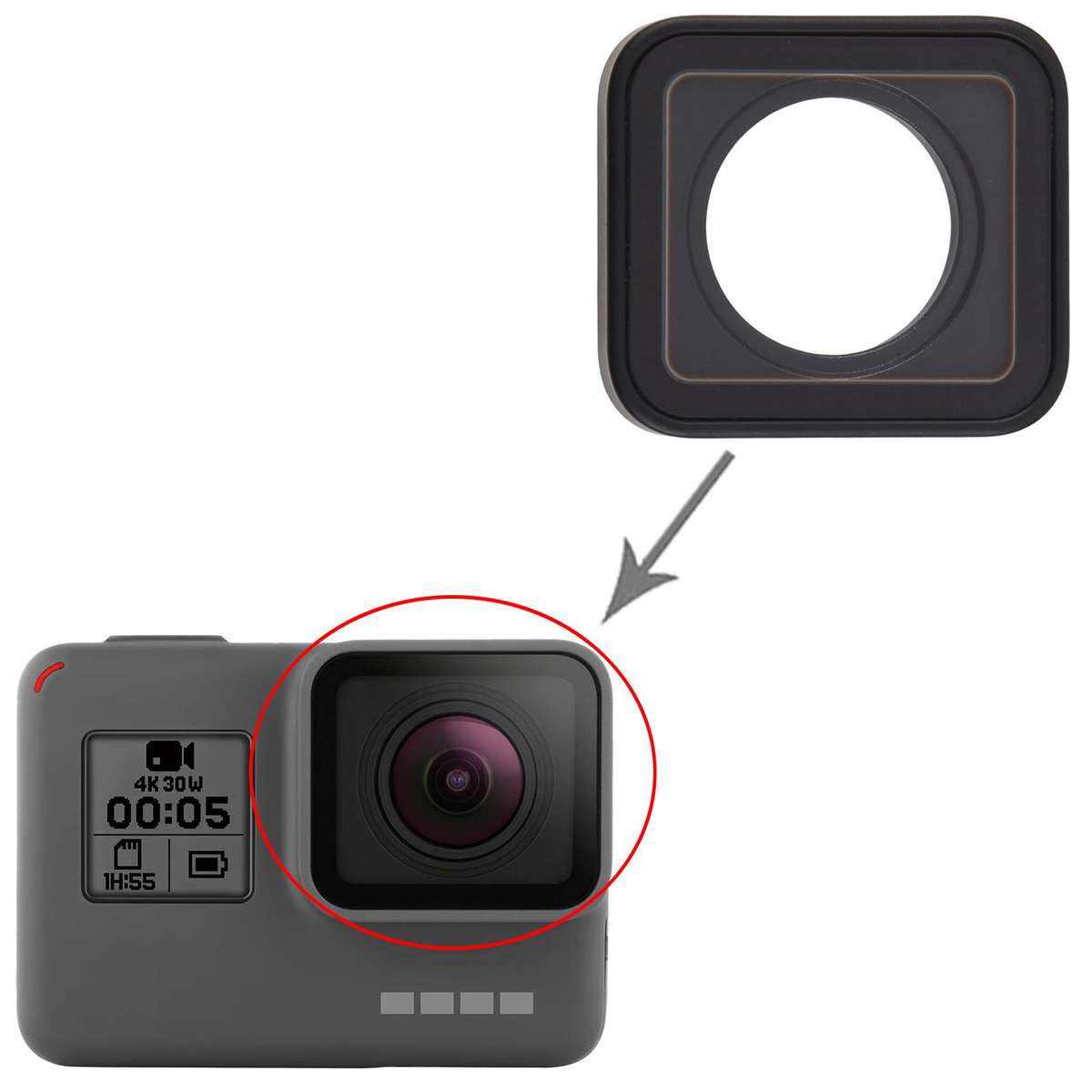 For GoPro HERO6 Black Original Disassembled Camera Lens Cover