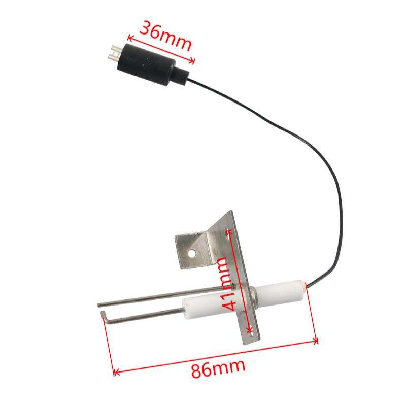 For RV GCH6-4E Water Heater Igniter Electrode 93868(Black)