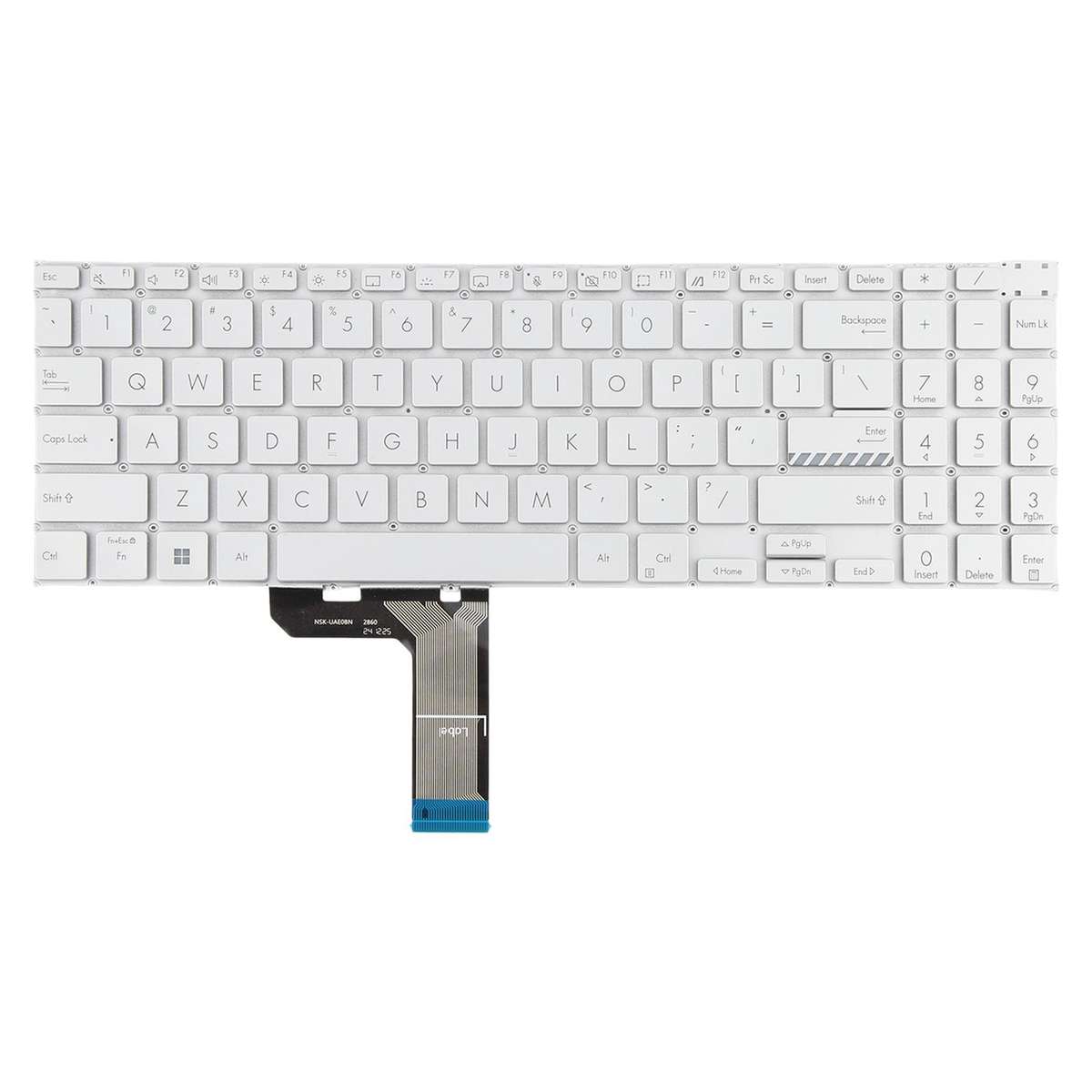 For ASUS Vivobook Pro 16 K6502 K6602 ZC ZE US Version Backlit Laptop Keyboard(Silver)