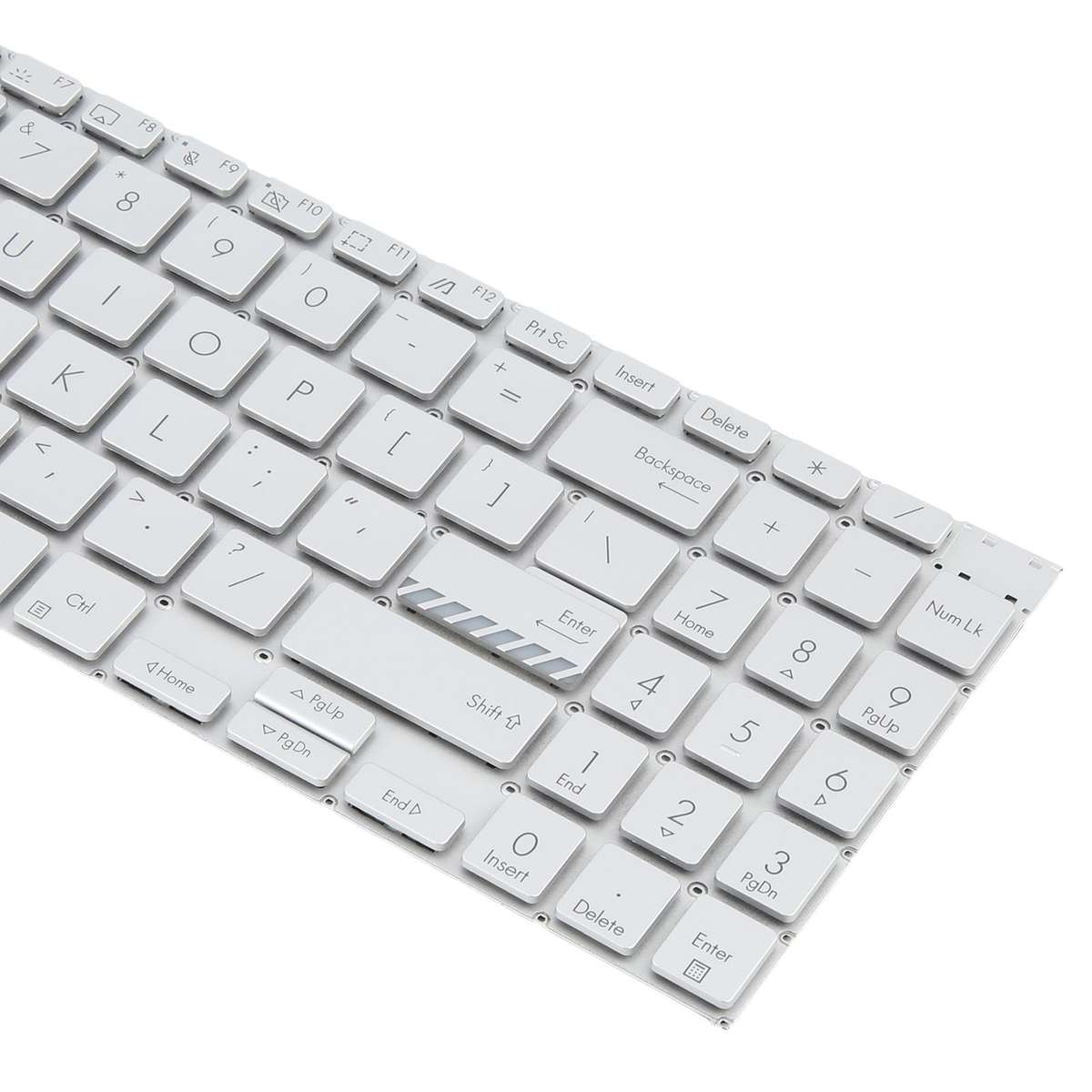For ASUS Vivobook Pro 16 K6502 K6602 ZC ZE US Version Backlit Laptop Keyboard(Silver)