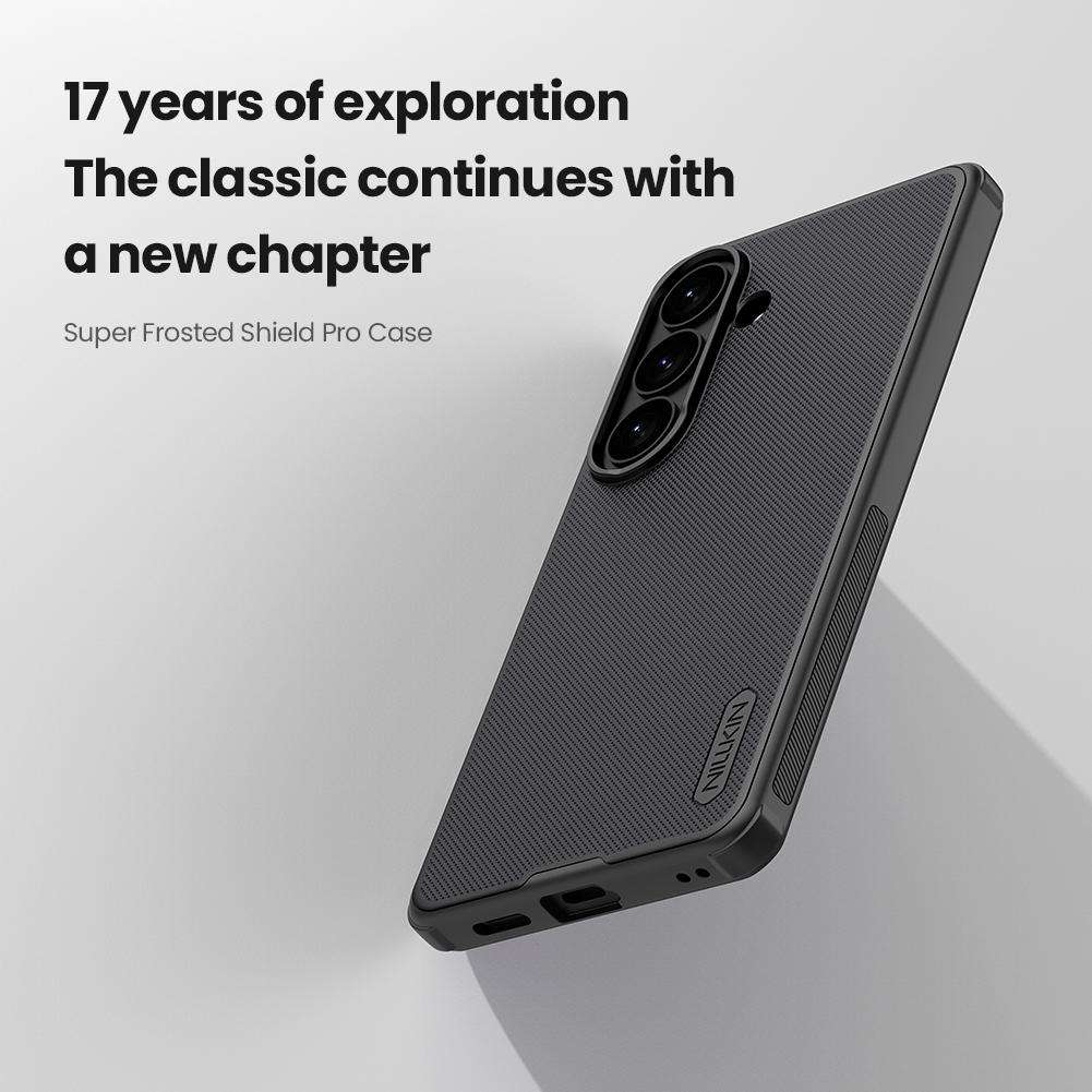 For Samsung Galaxy S26 5G NILLKIN Super Frosted Shield Pro PC + TPU Phone Case(Black)