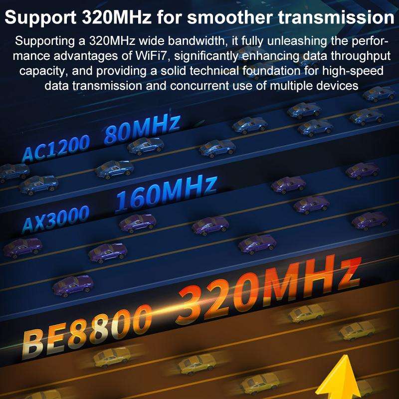 COMFAST CF-BE650-M 6500Mbps WiFi7 Tri-Band M.2 Interface Laptop Wireless Network Card WiFi Module