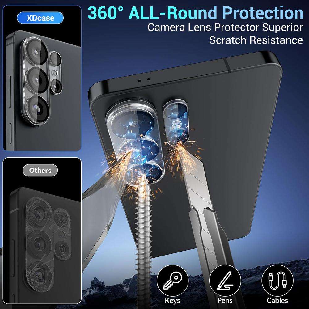 For Samsung Galaxy S26 Ultra 5G XDcase HD Tempered Glass Camera Lens ... (Silkscreen Black Circle)
