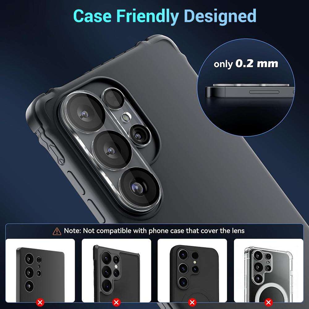 For Samsung Galaxy S26 Ultra 5G XDcase HD Tempered Glass Camera Lens ... (Silkscreen Black Circle)