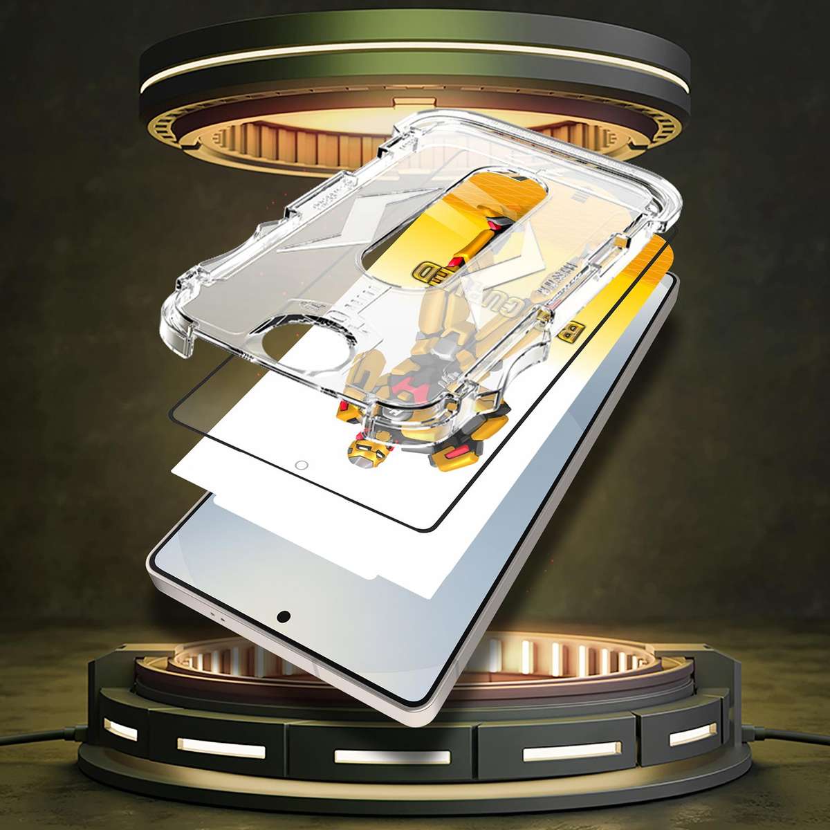 For Samsung Galaxy S22 5G Easy Install Armor HD Tempered Glass Film