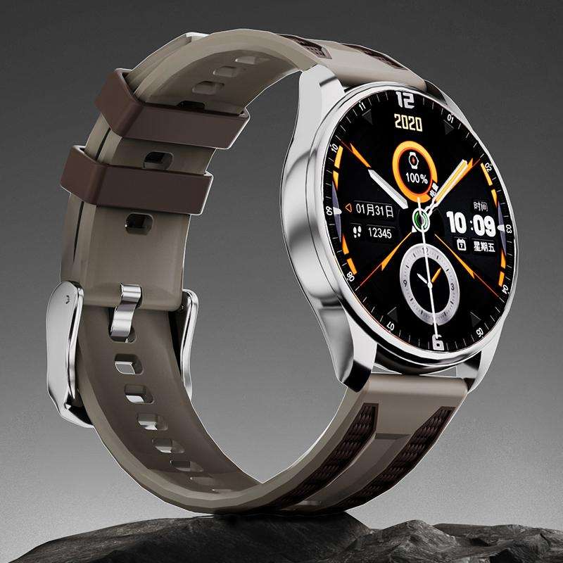 20mm xDfind Dual-color Silicone Watch Band(Grey-Ash Coffee)