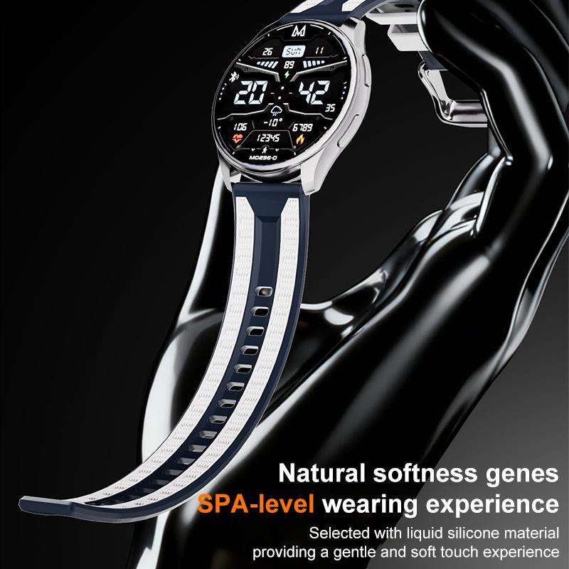 22mm xDfind Dual-color Silicone Watch Band(Black Red)