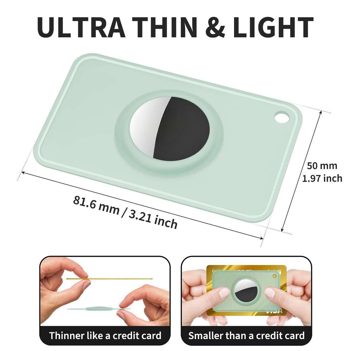 For AirTag 2nd Gen / 1st Gen XDcase Ultra-Thin Wallet Card Design TPU Protective Case(Pink)