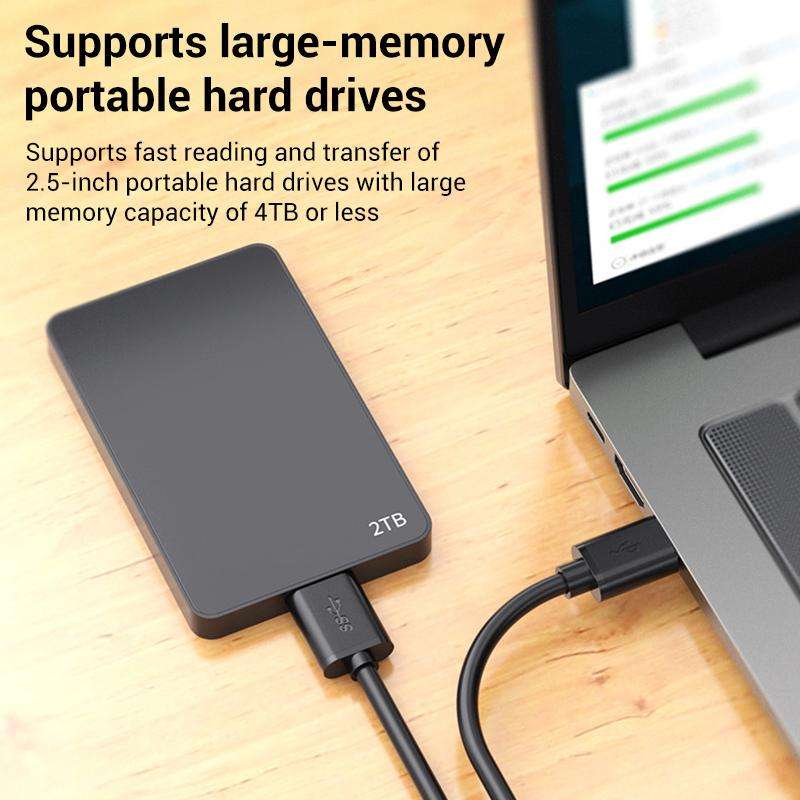 WG137 USB 3.0 Male to Micro-B Male External Hard Drive Enclosure Data Cable, Length:1.5m(Black)