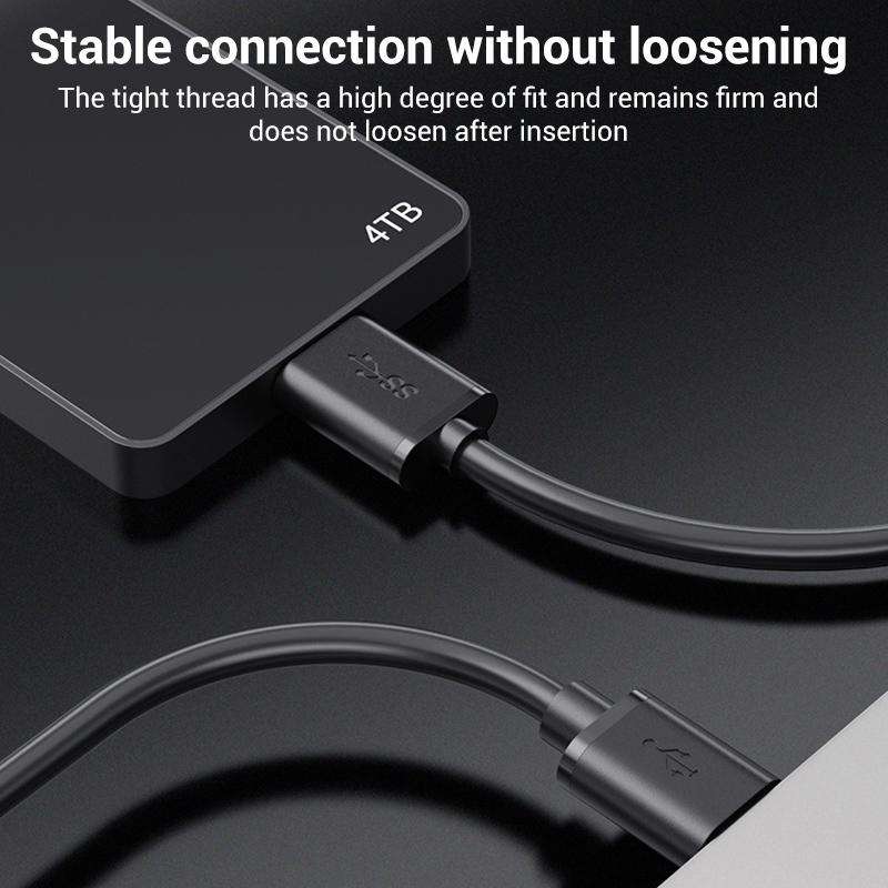 WG137 USB 3.0 Male to Micro-B Male External Hard Drive Enclosure Data Cable, Length:1.5m(Black)