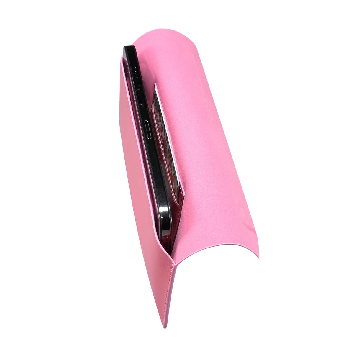 Magnetic Genuine Leather Horizontal Flip Protective Case for 6.1-6.7 inch Smartphones(Pink)