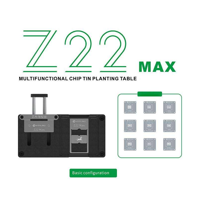 Mijing Z22MAX CPU Chip Tin Planting BGA Reballing Stencil Platform For iPhone 11-17 Pro Max / Androi