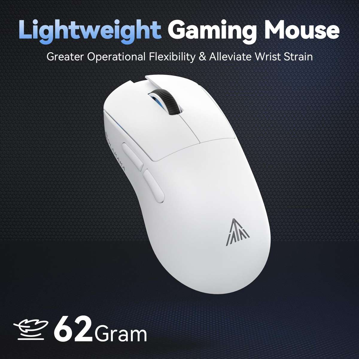 SOLAKAKA SM822 Tri-Mode 24000DPI 1000Hz Wireless Gaming Mouse with RGB Charging Dock(Black)
