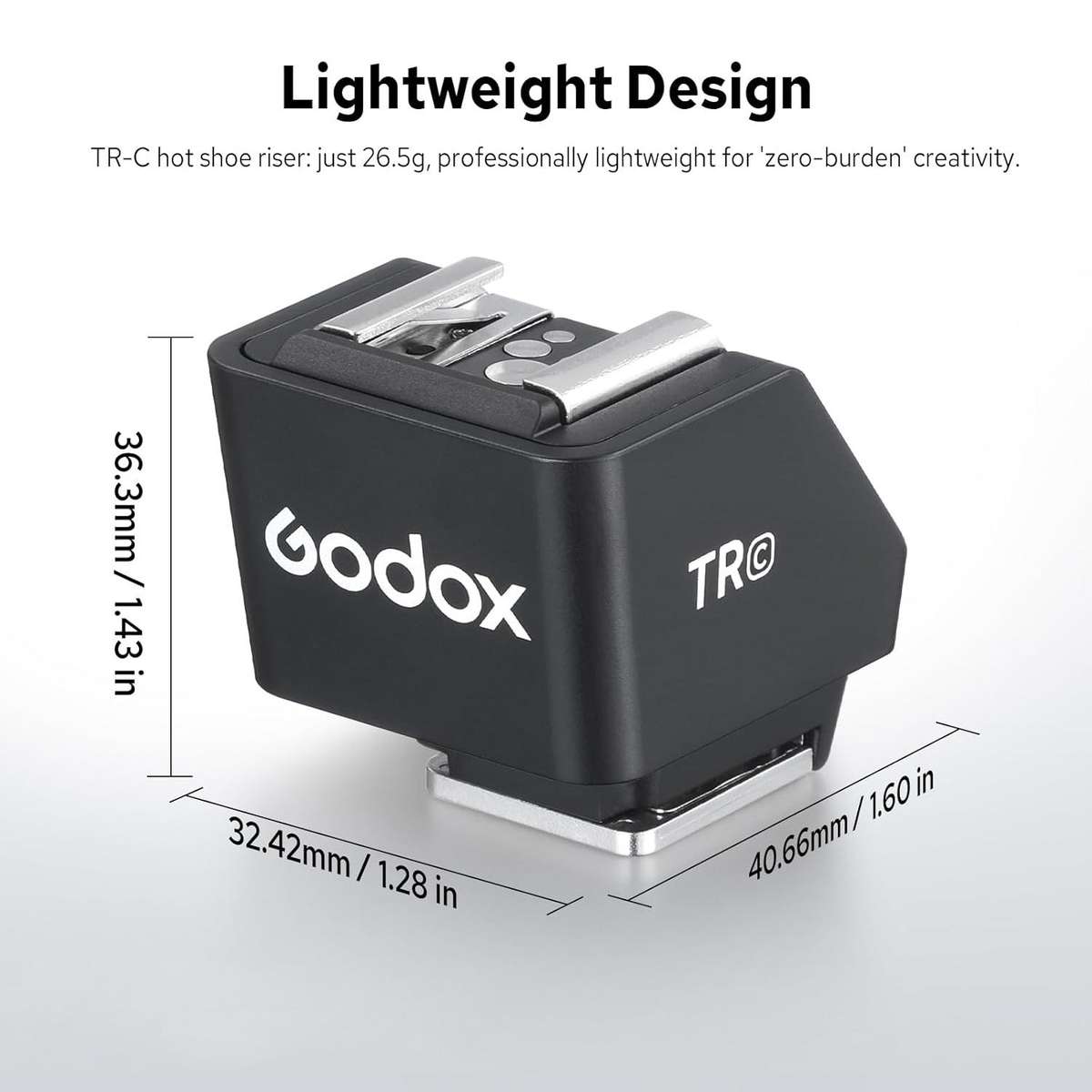 Godox TR TTL Hot Shoe Riser, Type:TR-C For Canon